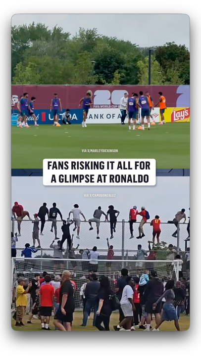Anything for a sighting of Ronaldo and Portugal training in Toronto  (via X/marleydickinson, camxgonzalez)