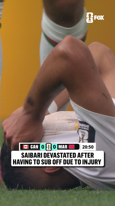 Ismael Saibari subs off for Morocco after an apparent injury
