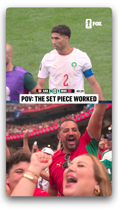 Morocco captain Achraf Hakimi sets it up, Azzedine Ounahi finishes it beautifully 🇲🇦
