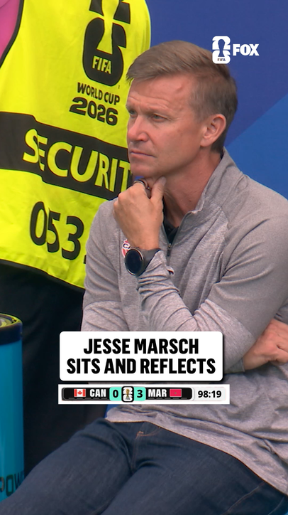 Jesse Marsch had to take a moment after Canada's defeat to Morocco