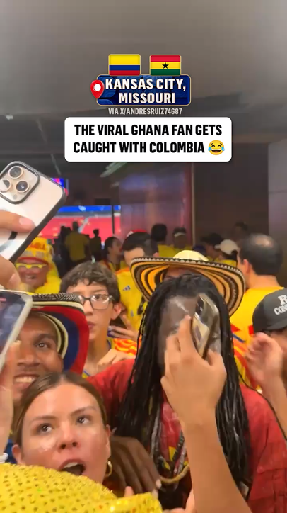 After Colombia's win, this Ghana fan joined the celebration 🇨🇴🇬🇭