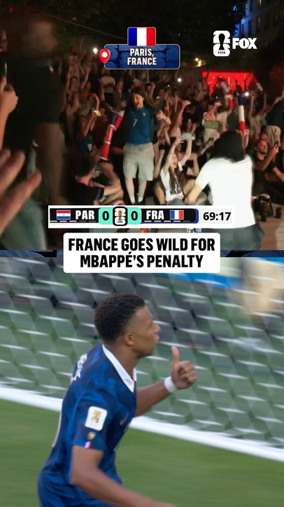 Paris reacts to Mbappé’s goal to put France on top