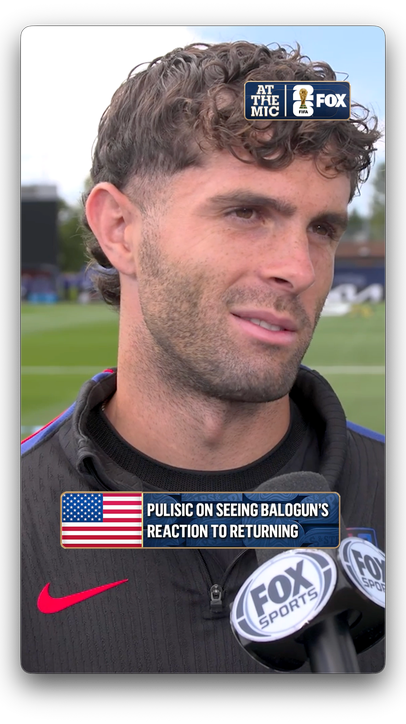 Pulisic tells @jennytaft how happy he is to see Flo Balogun smiling after his suspension was lifted