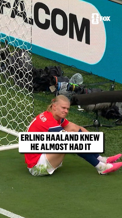 Frustrating moment for Haaland here