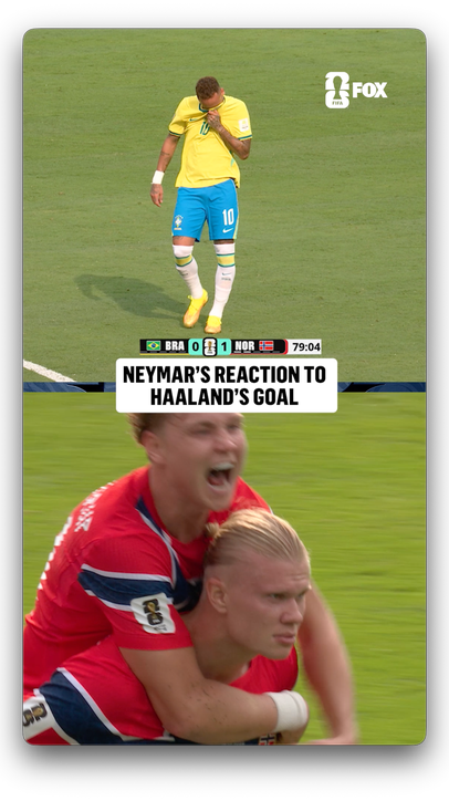 Neymar watches Haaland and Norway take a late lead over Brazil