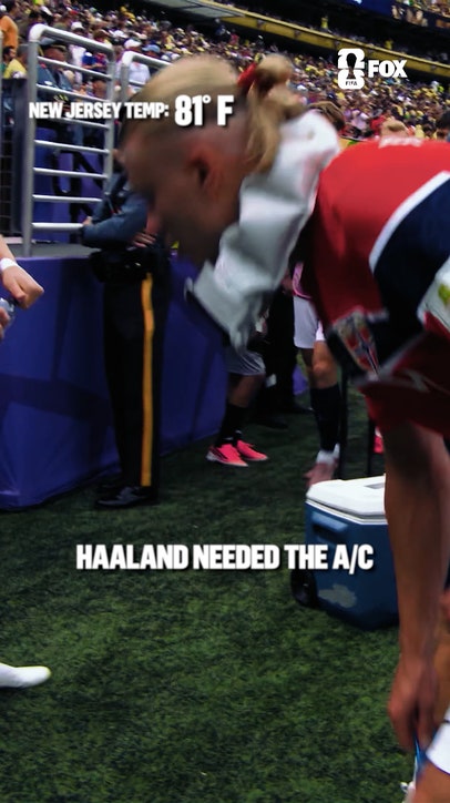 The east coast heat couldn't deny Erling Haaland of his goal 🌡️