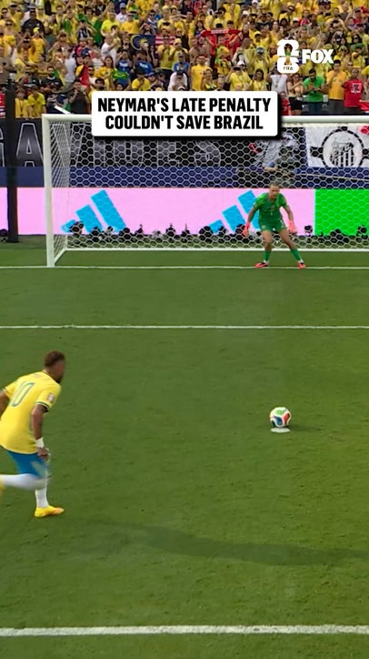 Neymar's penalty had the keeper rooted, but it wasn't enough for the win