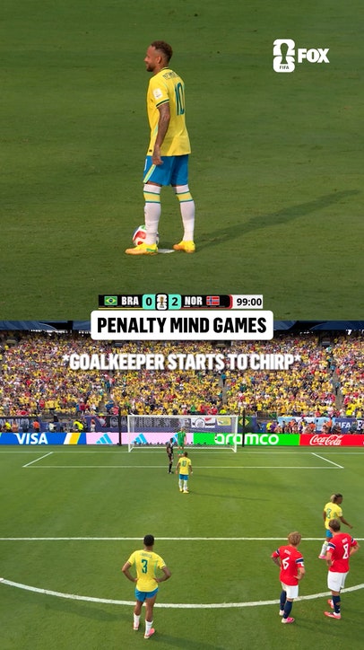 This back and forth between Neymar and Nyland before the PK