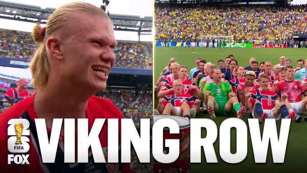 Erling Haaland Leads Norway in EPIC Viking Row Celebration After Advancing to Quarter-Final 🇳🇴