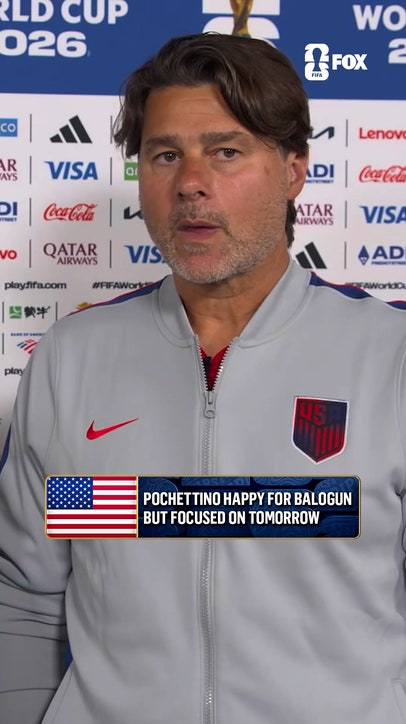Mauricio Pochettino talks with Jenny Taft about Flo Balogun's red card suspension getting reversed