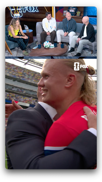 Look at what it means to Erling Haaland ❤️ Melissa Ortiz | Brad Guzan | Sacha Kljestan | Bob Bradley