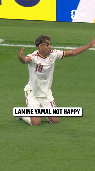 18-year-old superstar Lamine Yamal couldn't believe this wasn't called