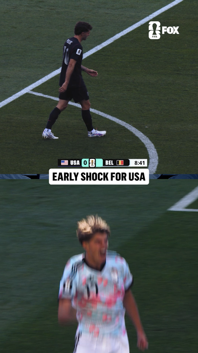 Pulisic watches on as Belgium takes an early lead
