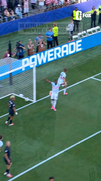 Charles De Ketelaere finds the scoresheet to put Belgium in front