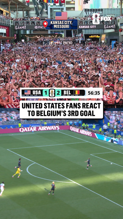 USA fans are stunned after Belgium finds a third