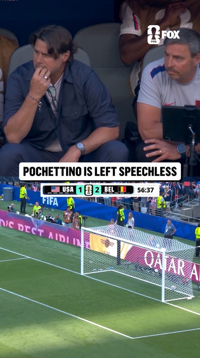 Pochettino looks on after Belgium finds a third