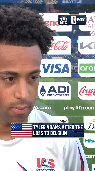 Tyler Adams spoke with Jenny Taft postgame after the USA fell to Belgium in the Round of 16