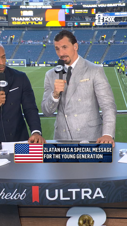 Zlatan with words of encouragement for the next generation of American soccer players