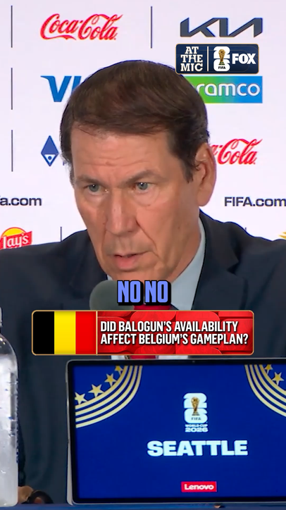 Rudi Garcia's response to Belgium's preparation ahead of Balogun's availability and recognized USA's strong tournament run