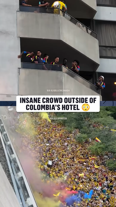 The atmosphere that Colombia fans are bringing to the players ahead of facing Switzerland in Vancouver