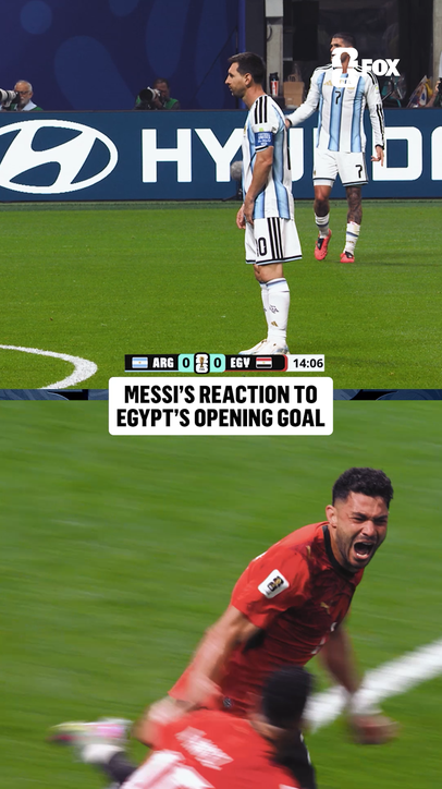 Messi looks on as Argentina trails for the first time at the 2026 FIFA World Cup
