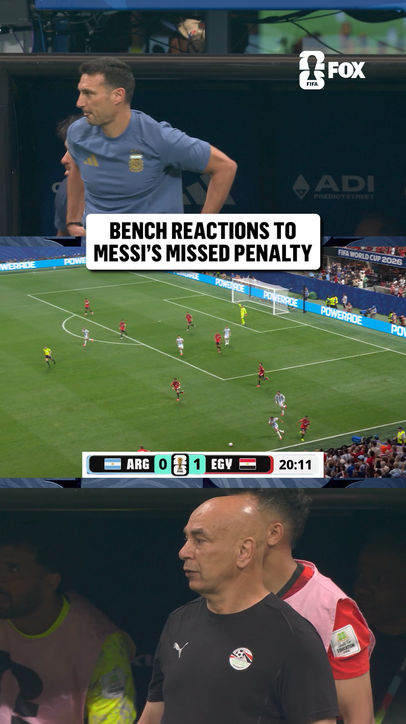 Limited reactions from the Egypt and Argentina managers after Messi's missed penalty 👀