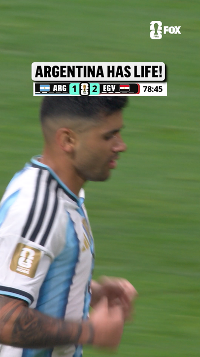ARGENTINA PULLS ONE BACK 🇦🇷 Messi finds Cristian Romero!