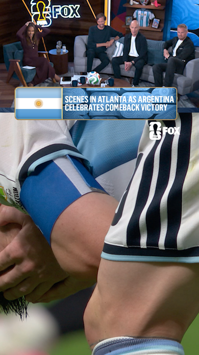 Incredible moment as Messi and Argentina pull off the comeback to advance 🇦🇷