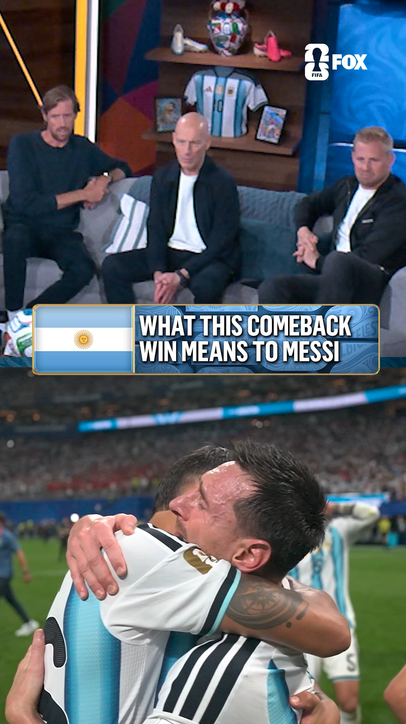 Messi was overcome with emotion after a thrilling come from behind victory against Egypt.