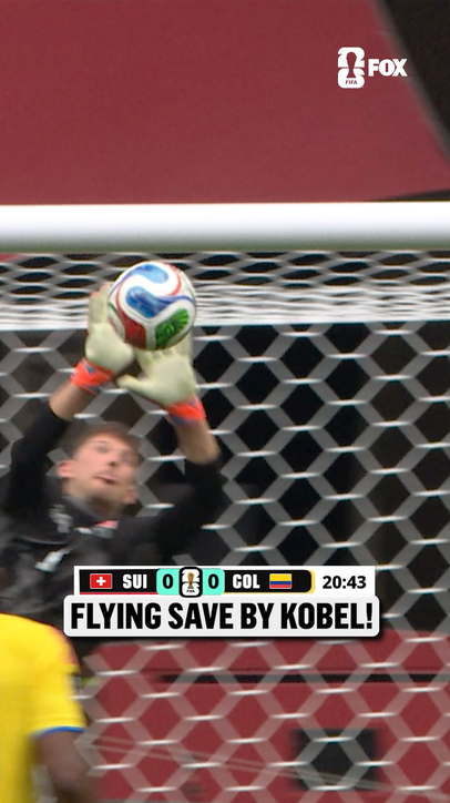 It's beautiful from Colombia but in the end Gregor Kobel comes up with a crucial save for Switzerland 🇨🇭