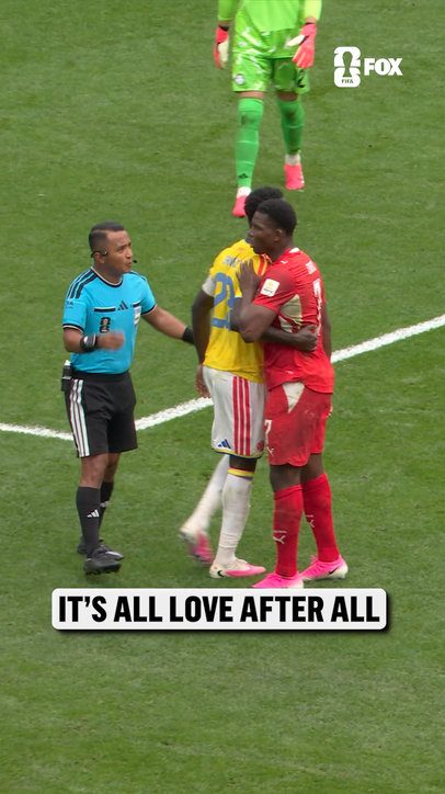 Respect between Davinson Sánchez and Breel Embolo after this challenge 🤝