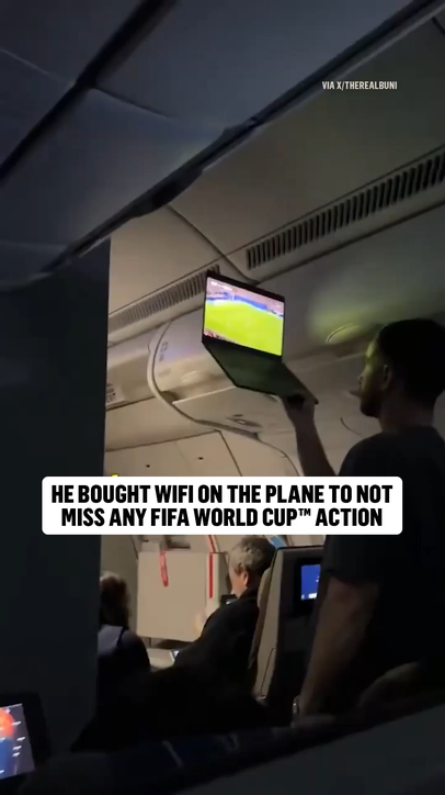 This fan came in clutch so no one missed any of Argentina vs Egypt
