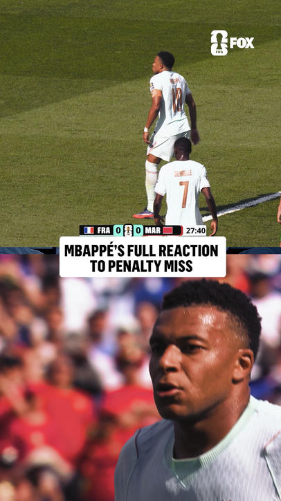 Mbappé knew right away this wasn't going in