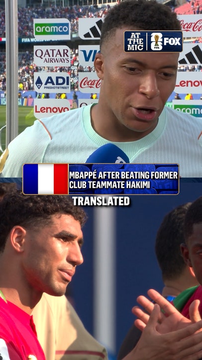 Mbappé on the differing emotions on and off the pitch when it comes to his former teammate Achraf Hakimi
