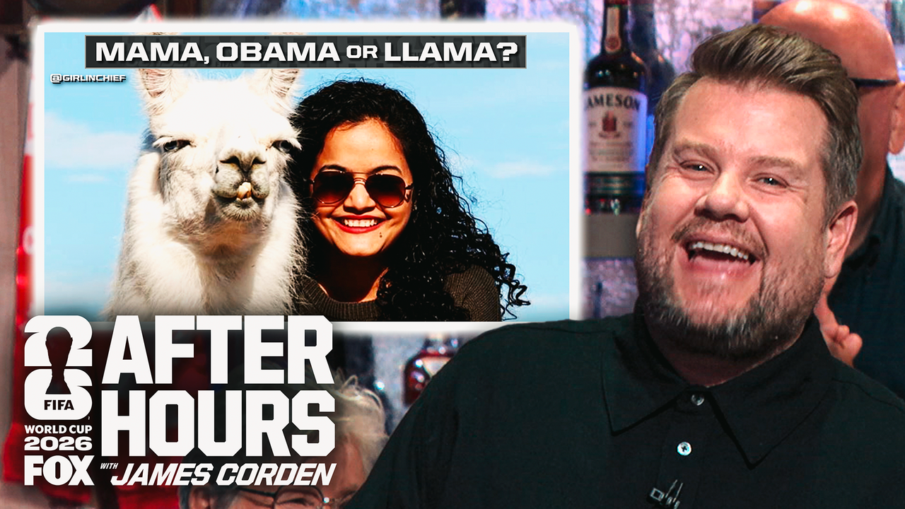 James Corden challenges the audience to a game of 'Mama, Obama Or Llama?'