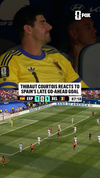 A tough watch for Courtois from the bench