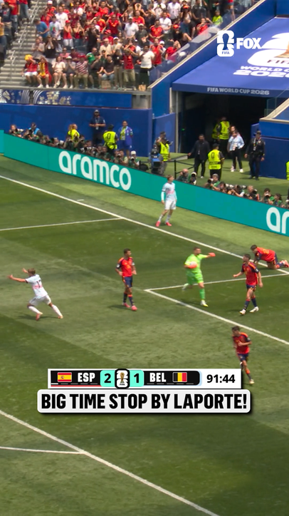 Laporte saves Spain in the final moments to get them past Belgium