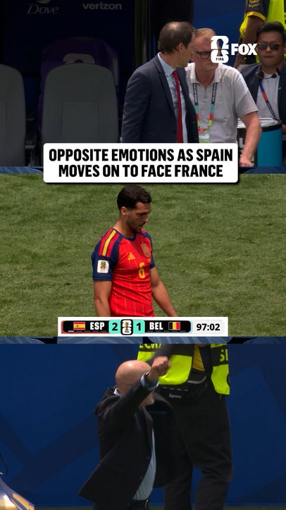 Polar opposite reactions as Belgium falls to Spain in the Quarterfinals