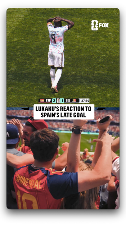 Lukaku couldn't believe it