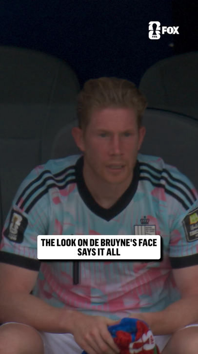 Kevin De Bruyne's reaction as Belgium falls to Spain in the Quarterfinals
