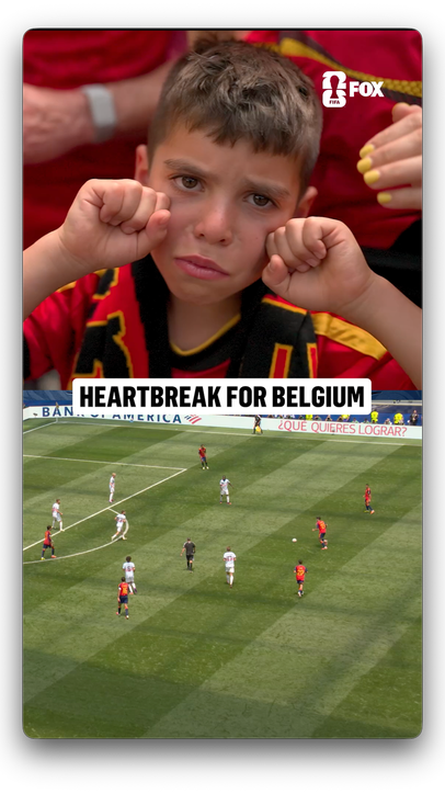 This young fan was all Belgium fans after conceding a late goal to Spain 🥺