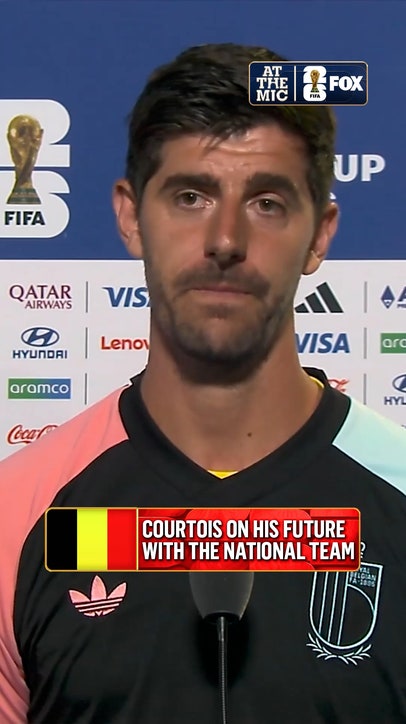 After the match, Thibaut Courtois spoke about his future with Belgium