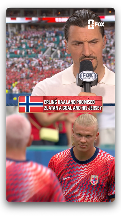 @erling made a promise with @zlatan ahead of Norway vs England 👀
