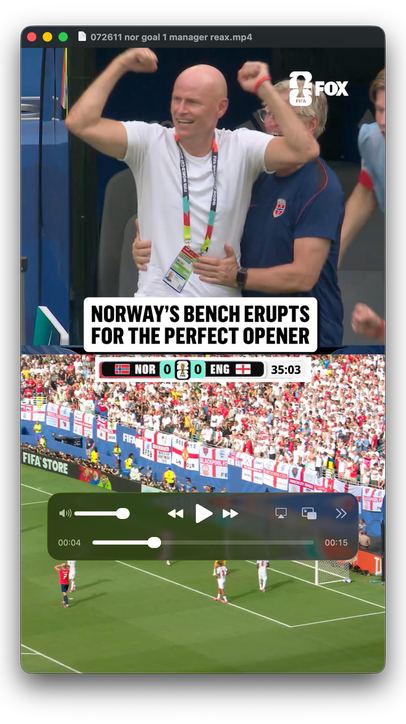 Ståle Solbakken LOVED his sides opening goal against England 🇳🇴
