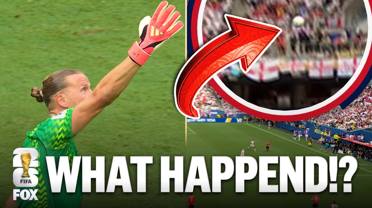 England scores goal off Norway’s goal kick that defects off cable of cable camera | 2026 FIFA World Cup™