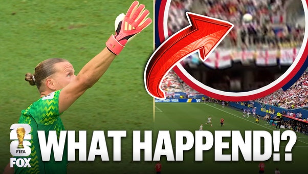 England scores goal off Norway’s goal kick that defects off cable of cable camera | 2026 FIFA World Cup™