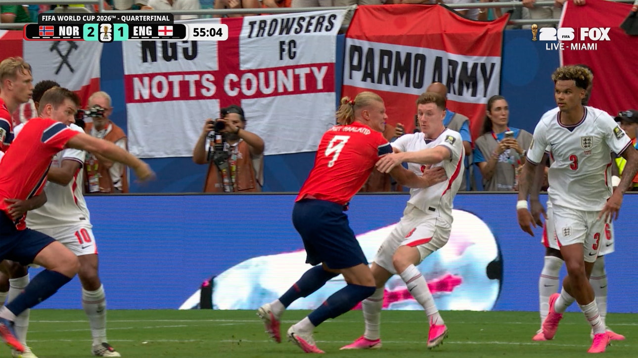Norway's Go-Ahead Goal Disallowed by VAR After Erling Haaland Foul on England's Elliot Anderson | 2026 FIFA World Cup™