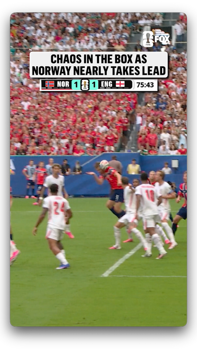 A chaotic sequence as Norway can't find the go-ahead goal!