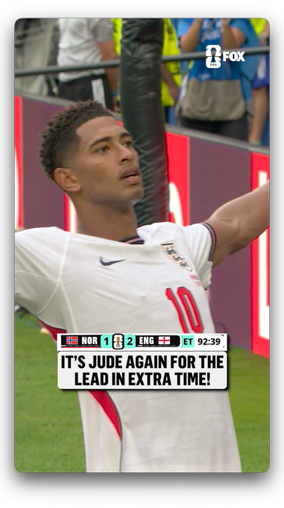 JUDE BELLINGHAM BAGS A BRACE AND ENGLAND LEADS IN EXTRA TIME 🏴󠁧󠁢󠁥󠁮󠁧󠁿