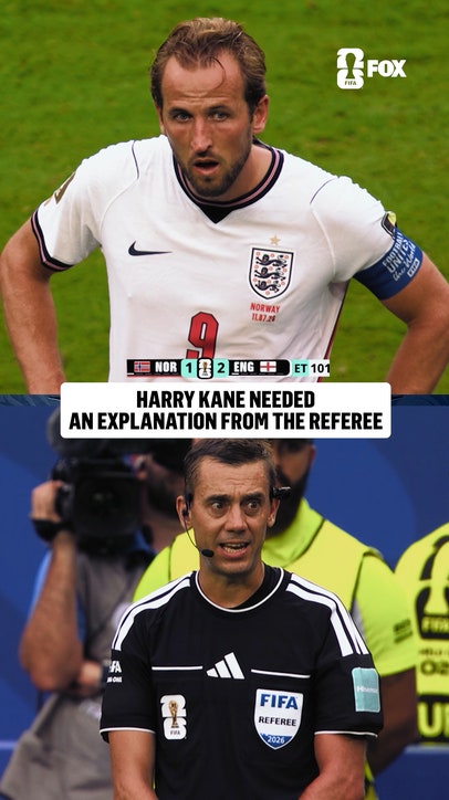 Harry Kane couldn't believe no foul was given here